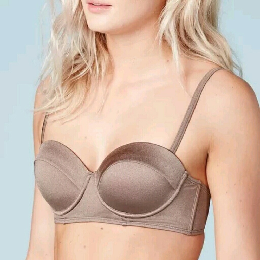 NEW Boden Bronze Vintage Style Bikini Top SZ 32C